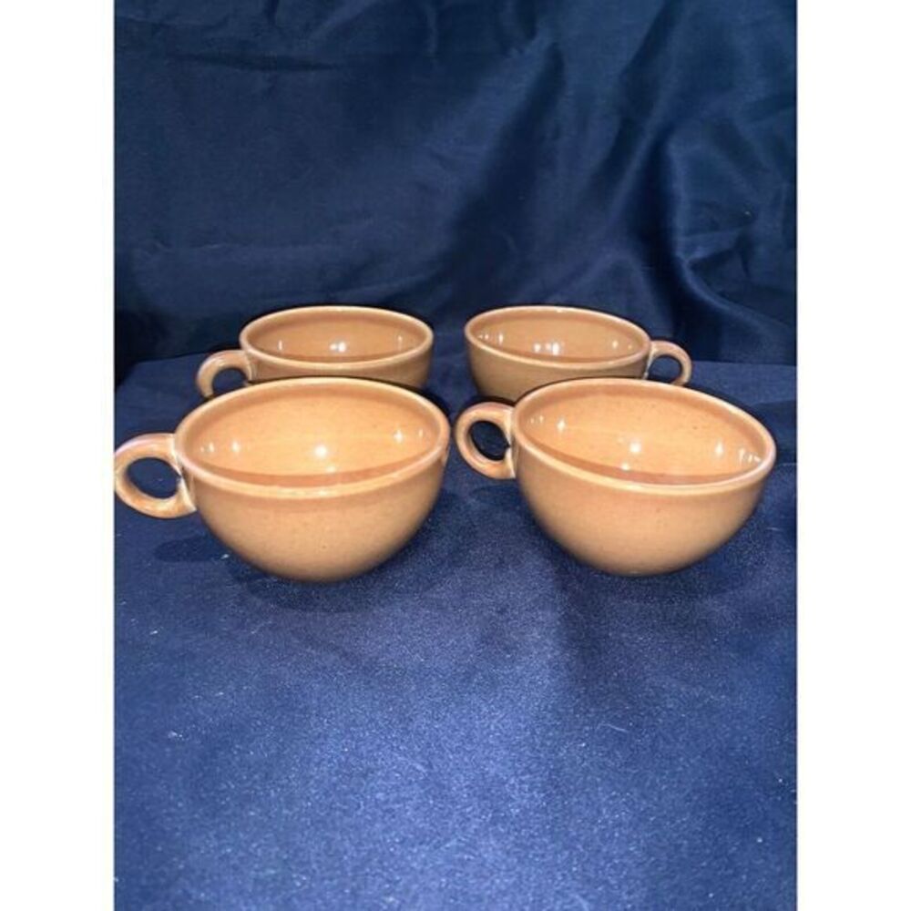 4‎ RUSSEL WRIGHT IROQUOIS RIPE APRICOT Cups